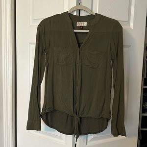 Green blouse
